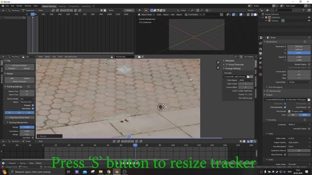 Blender 2.8 VFX Motion Tracking Begginer Tutorial [No voice] смотреть онлайн