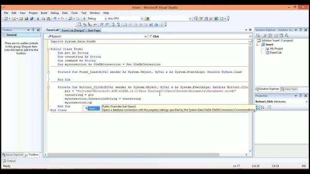 How to Inserting Data From VB.NET to MS Access Database Table|VB.NET Tutorial смотреть онлайн