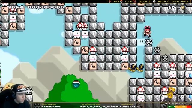 You're Going The Wrong Way Mario! Awesome Music! Mario Maker смотреть онлайн