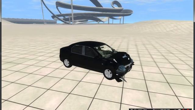 Dacia logan 2008 crash test (BeamNG.Drive) смотреть онлайн
