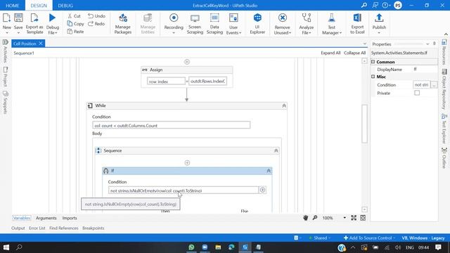 UiPath: Extract Cell Positions from excel sheet смотреть онлайн