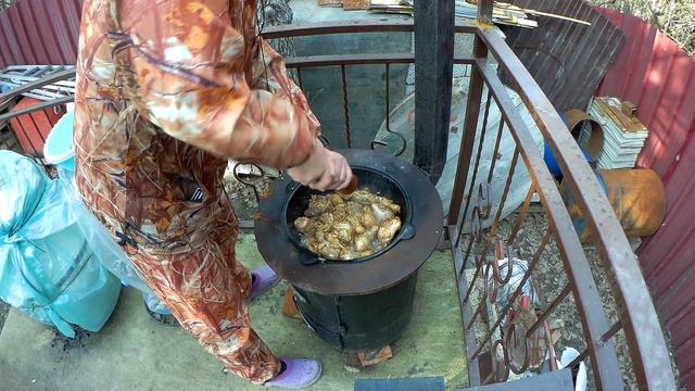 Курица в казане.Гурули-курица по гурийски смотреть онлайн