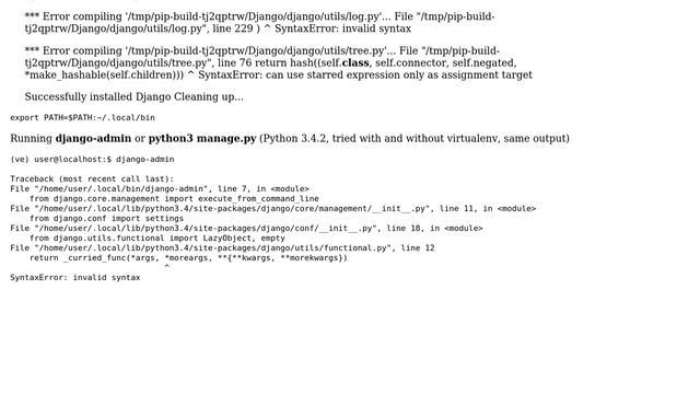 django 2.1.7 installation failed on python 3.4 смотреть онлайн