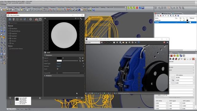 Brembo Brake System. Rhinoceros + V-Ray Next for Rhino Part 09 (RUS) смотреть онлайн