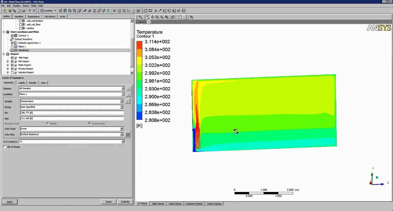 Моделирование теплового состояния помещения в Ansys Fluent ч.3