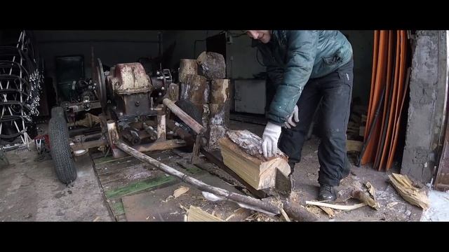 Механический дровокол своими руками или как собрать дровокол ! wood splitter смотреть онлайн