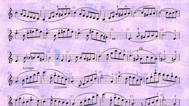 Wohlfahrt Op 45 Violin Etude No 47 ♩=60