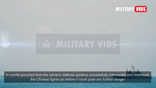 War Began! US Navy Destroys Chinese Fighter Jet Crossing over US Aircraft Carrier in South China Se смотреть онлайн