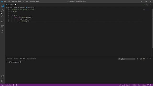 Check if a number is PRIME with PYTHON смотреть онлайн