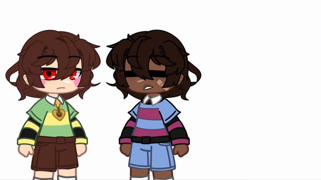 Chara and frisk (+ asriel) redesigns // Undertale // Gacha Club смотреть онлайн