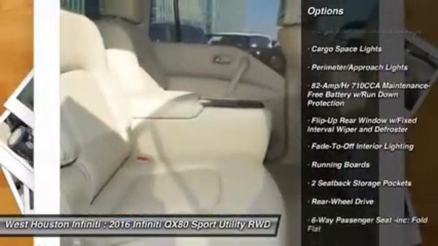2016 Infiniti QX80 Houston TX X8C007