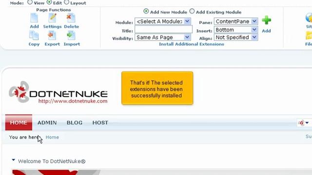 How to install an additional Blog module in DNN смотреть онлайн
