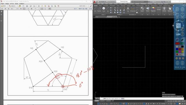AI의 AutoCAD 14강-1 좌표법 종합실습예제풀이 смотреть онлайн