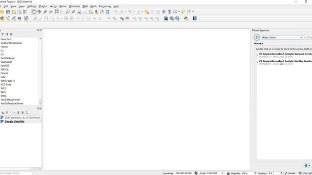 Planet Explorer Plugin Installation in QGIS смотреть онлайн