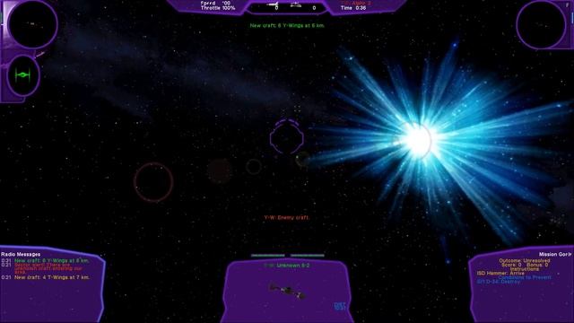 TIE Fighter Reimagined - Defend D-34 mission comparison смотреть онлайн