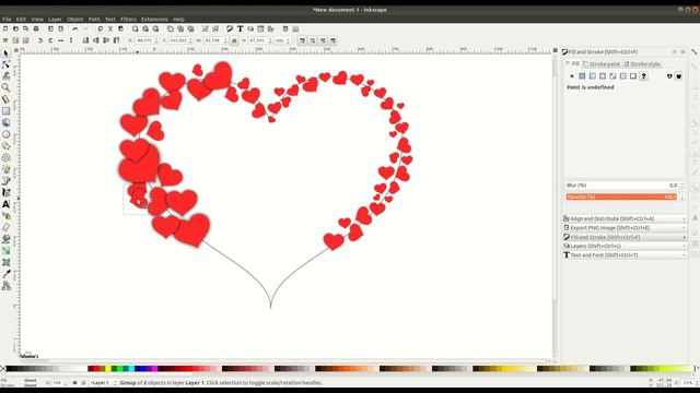 Speed Art Inkscape: Valentines Day Design смотреть онлайн
