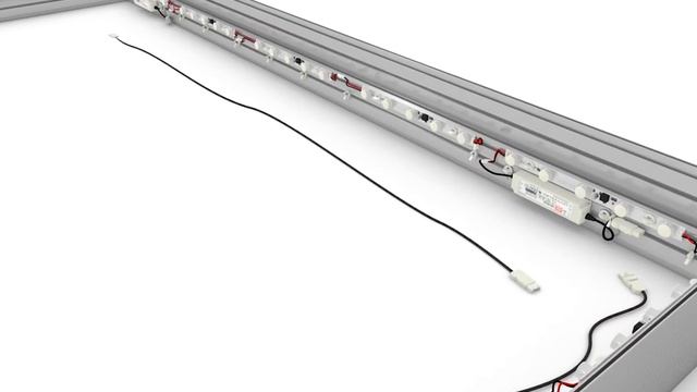 Сборка двухстороннего лайтбокса Matrix Frame с профилем 200мм, установка фирменных ножек смотреть онлайн