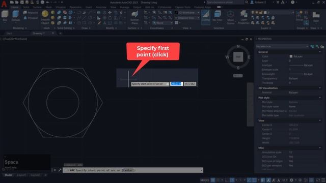 [PART 6] AutoCAD 2021 Draw Circle And Arc Essential Training For Beginner смотреть онлайн