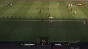 PES 2010 Xbox 360 gameplay England vs Spain @ Anfield