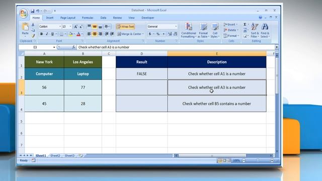 How to use the ISNUMBER function in Excel смотреть онлайн