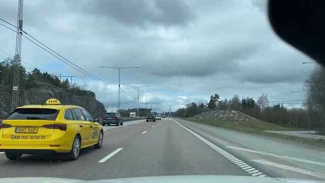 Körning från Slussen till Arlanda flygplats/ Driving from Slussen Stockholm to Arlanda AirPort смотреть онлайн