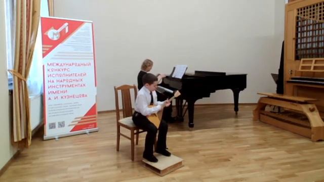 Л. Обер. Тамбурин, В.Н. Конов вариации на тему РНП "Возле речки возле моста". смотреть онлайн