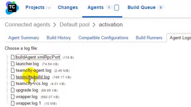 How to view build agent logs in TeamCity смотреть онлайн
