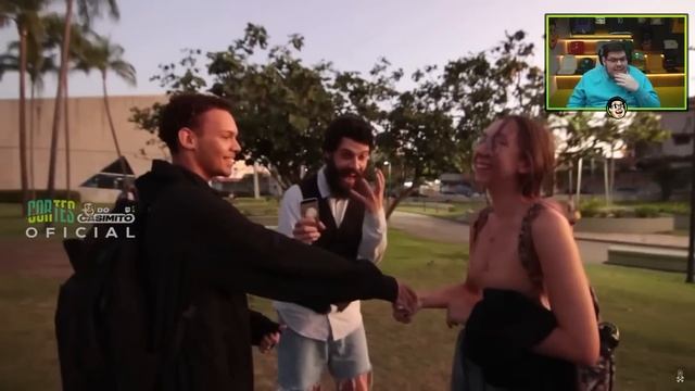 CASIMIRO REAGE AO DIOGO DEFANTE: REPÓRTER DOIDÃO - DIA DOS NAMORADES | Cortes do Casimito смотреть онлайн