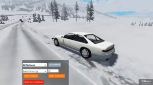 Наконец то гололёд в Бимке! BeamNG Drive.