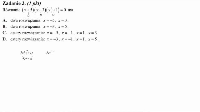 Równanie x+5x−3x2+1=0 ma смотреть онлайн