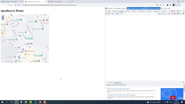 Mapas Web 02. OpenLayers con OpenStreetMap y google, y un control de layers смотреть онлайн