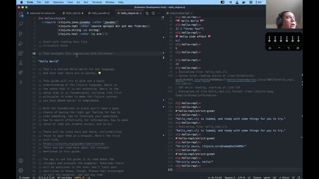 Get Started with Clojure in VS Code смотреть онлайн