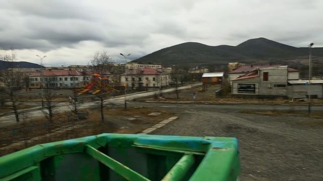 Весна на Колыме. Вид с Чердачка на город Сусуман. Магаданская область смотреть онлайн