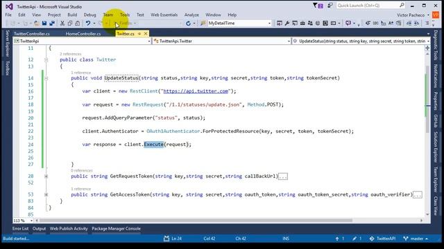 Twitter REST API | Update Status смотреть онлайн