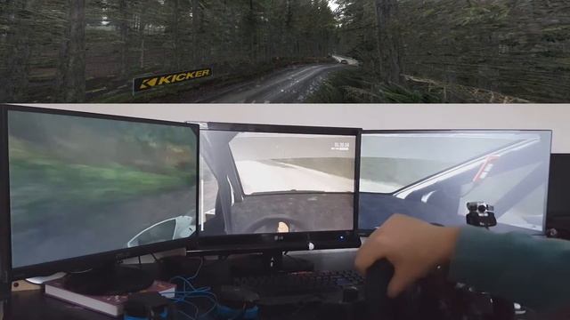 Dirt Rally - Triple Monitors + G29 ( AMD Eyefinity ) смотреть онлайн