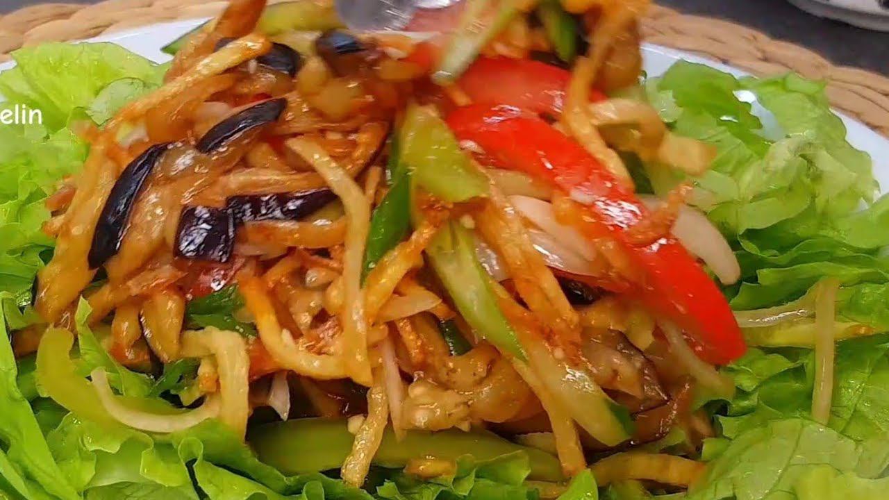 Салат который приносит Миллионный Доход Ресторанам/ Рецепт салата с Хрустящими Баклажанами