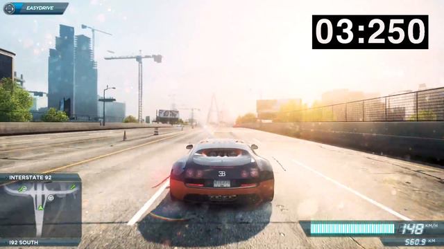 Bugatti Veyron Super Sport 0-400-0 km/h | NFS Most Wanted смотреть онлайн