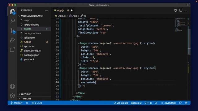 Vinyl spinning animation with Animated API - React Native смотреть онлайн