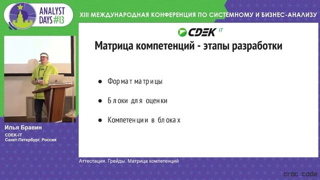 Аттестация. Грейды. Матрица компетенций смотреть онлайн