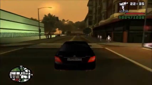 GTA San Andreas MOD - Mercedes Benz C63 смотреть онлайн