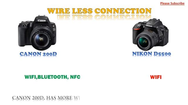 Canon 200D vs Nikon D5500 | Canon SL2 vs Nikon D5500| смотреть онлайн