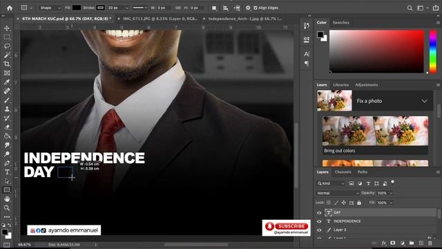 INDEPENDENCE DAY FLYER DESIGN TUTORIAL | 6TH MARCH | EPISODE 30 смотреть онлайн
