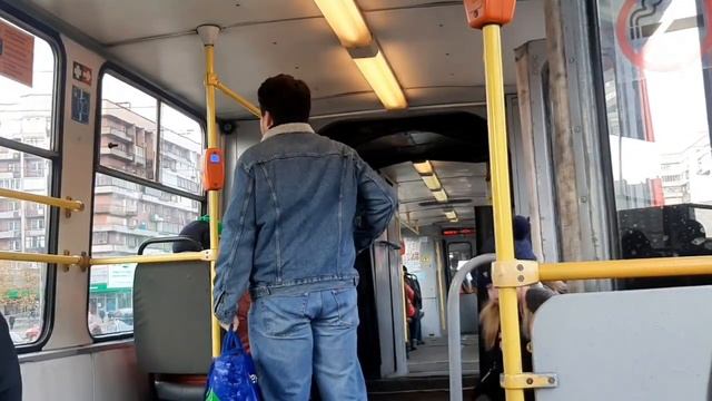 Трамвай ЛВС-86К №1023 на 25 маршруте! 03.11.2023 | Поездка. Кондуктор - @semenkaraev