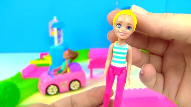 #BARBIE CAR WASH АВТОМОЙКА! Мультик про Машинки - Барби Мультик с Май Тойс Пинк for kids смотреть онлайн