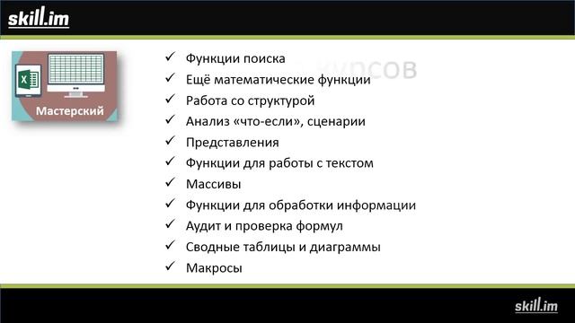 Excel 2013 для начинающих смотреть онлайн
