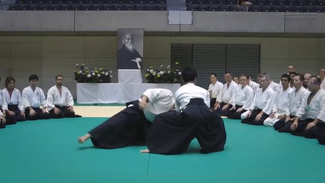 5 Занятие айкидо. Мицутеру Уэсиба (Хомбу Додзё-тё)