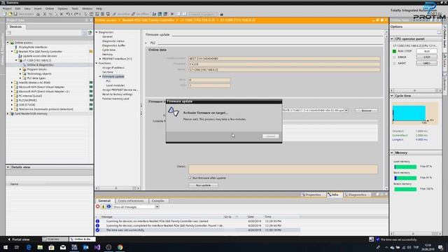 SIEMENS S7 1200 FIRMWARE UPDATE AND FACTORY RESET FOR  CPU S7 1200 PLC