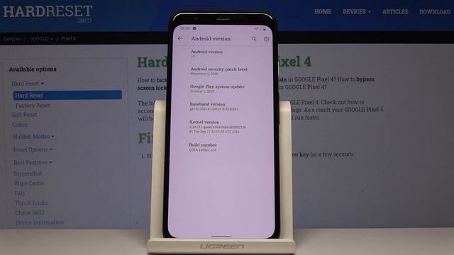 How to Check Android Version in GOOGLE Pixel 4 – Security Patch Level смотреть онлайн