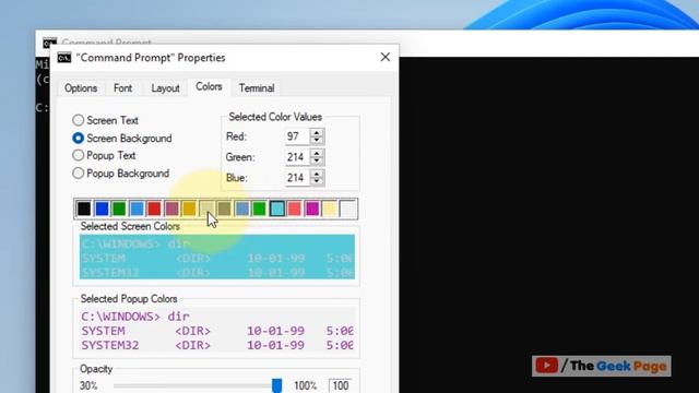 How To Change Command Prompt Background Color In Windows 11 смотреть онлайн