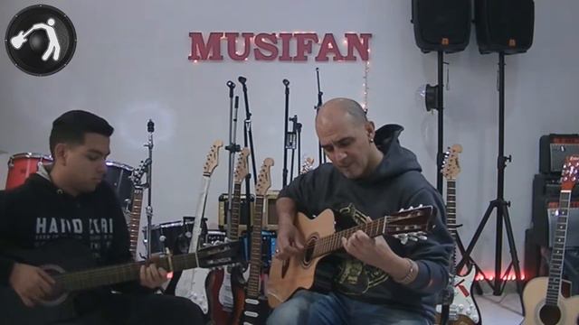 Guitarra criolla con corte y media caja смотреть онлайн